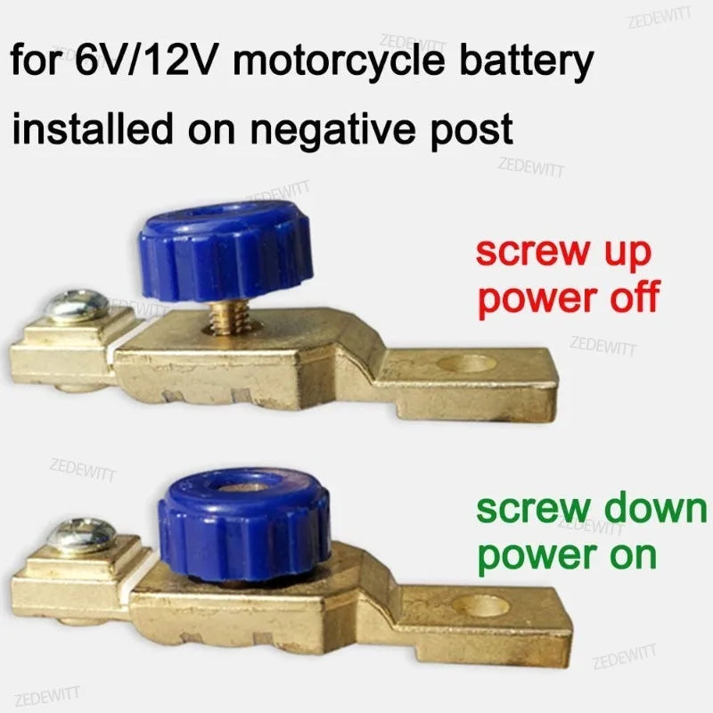Car Side Post Battery Disconnect Switch Heavy Duty 12V 80A Battery Cut Off Kill Terminal Anti Leakage For Cars Motorcycle Parts Oasis Select