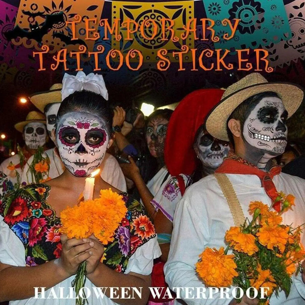 Halloween Theme Face Jewels Rhinestones Temporary Crystal Stickers Face Gems Self- Adhesive Glitter Jewel Tattoo Sticker Makeup Oasis Select