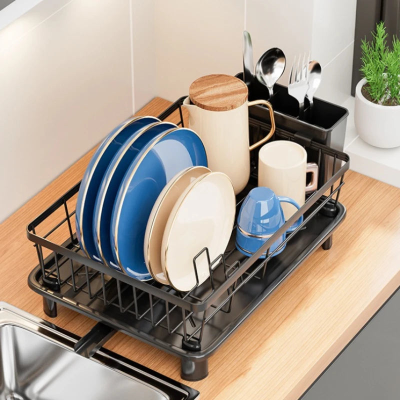 Kitchen Dish Rack Small Volume Dish Rack Sink Multifunctional Tableware Drain Bowl Storage Box Oasis Select