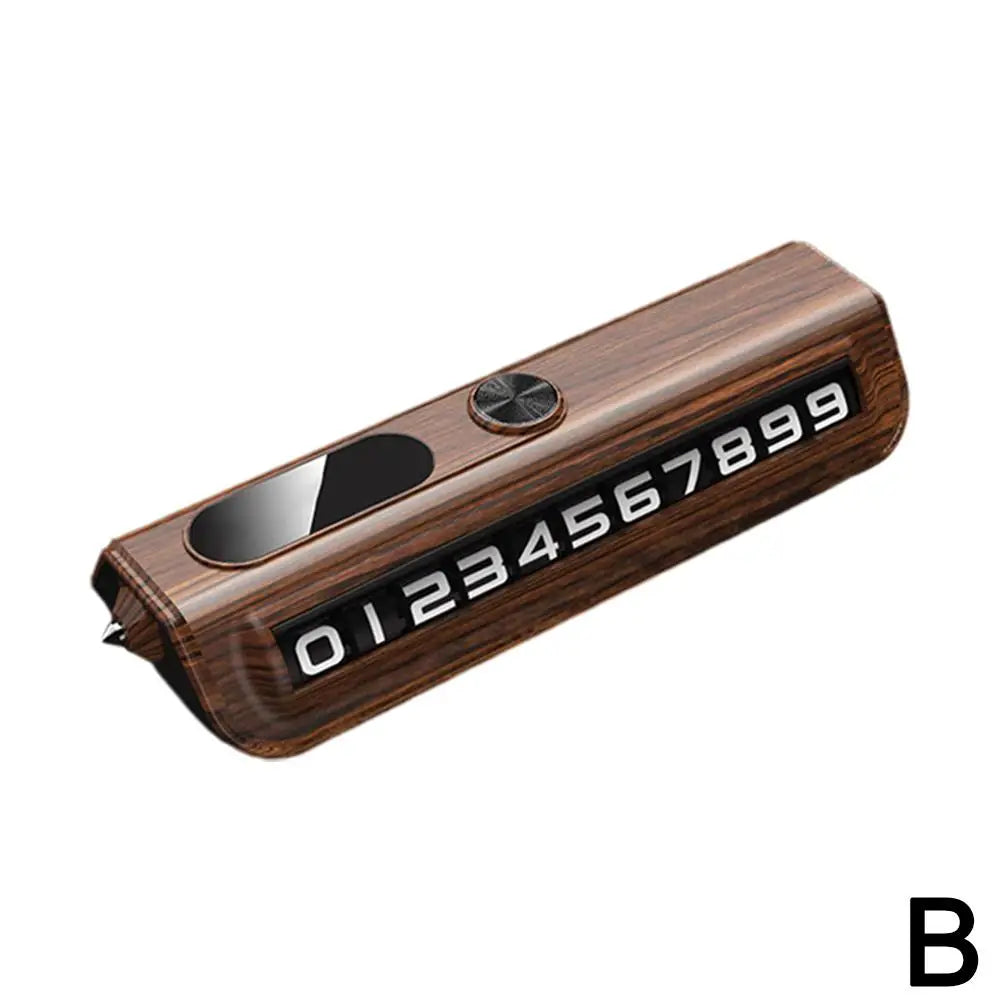 Multi-functional Auto Parking Number 2-in-1 Safety Window Breaker Interior Phone Number Car Decoration Temporary License Plate Oasis Select B