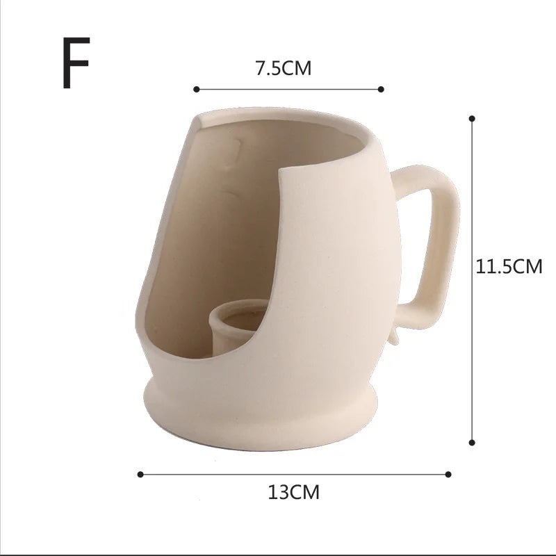 Nordic Geometric Creative Art Plain Germ Dried Flower Ceramic Vase Homestays Vases Oasis Select T