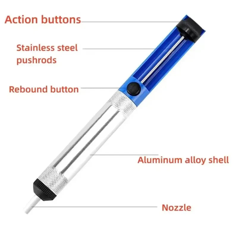 Manual Desoldering Pump Solder Sucker Removal Tool for Electronic Soldering Desoldering and Circuit Board Repair Projects Oasis Select