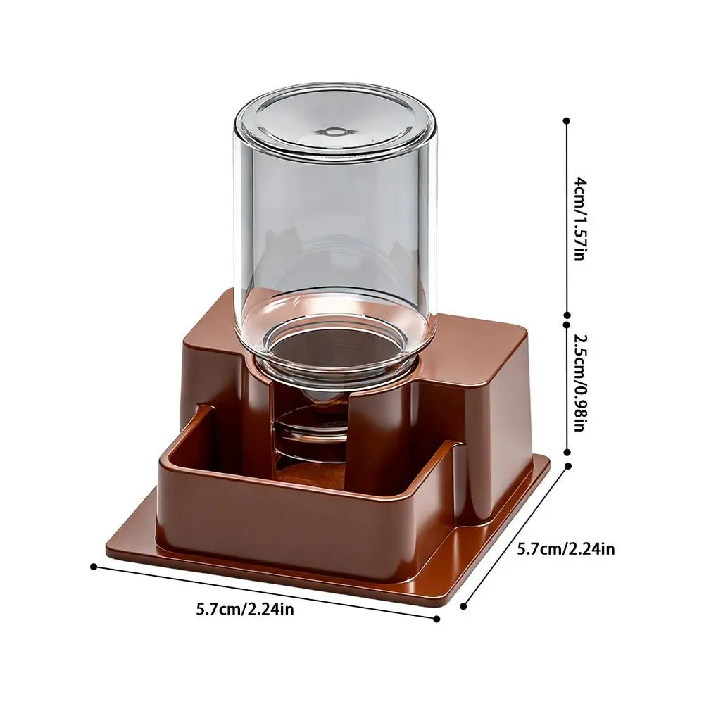 Automatic Reptile Feeder Automatic Detachable Reptile Bowl Tortoise Water Dish Gecko Drink Dispenser for Lizard Chameleon Snake Oasis Select Brown