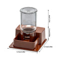 Automatic Reptile Feeder Automatic Detachable Reptile Bowl Tortoise Water Dish Gecko Drink Dispenser for Lizard Chameleon Snake Oasis Select Brown