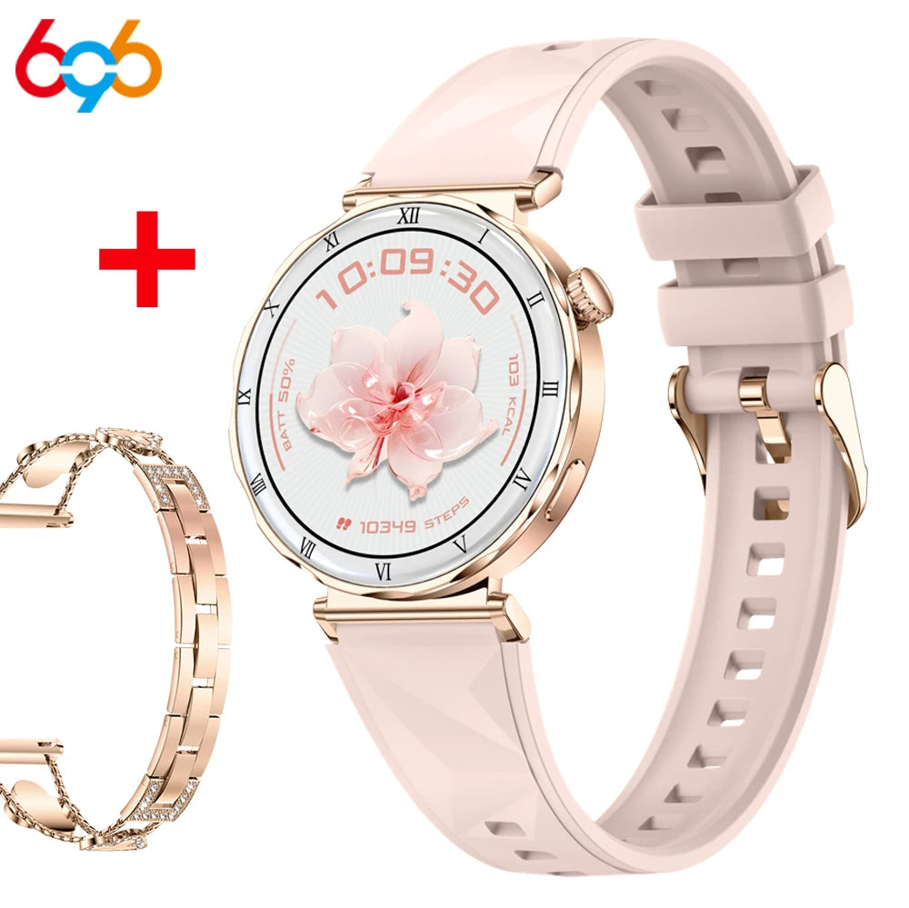 Women Smartwatch Information Push 1.19 Inch Amoled Screen Smart Watch Sleep Health Monitor Blue Tooth Call Sports Fitness Music Oasis Select GDPIS A GDZM