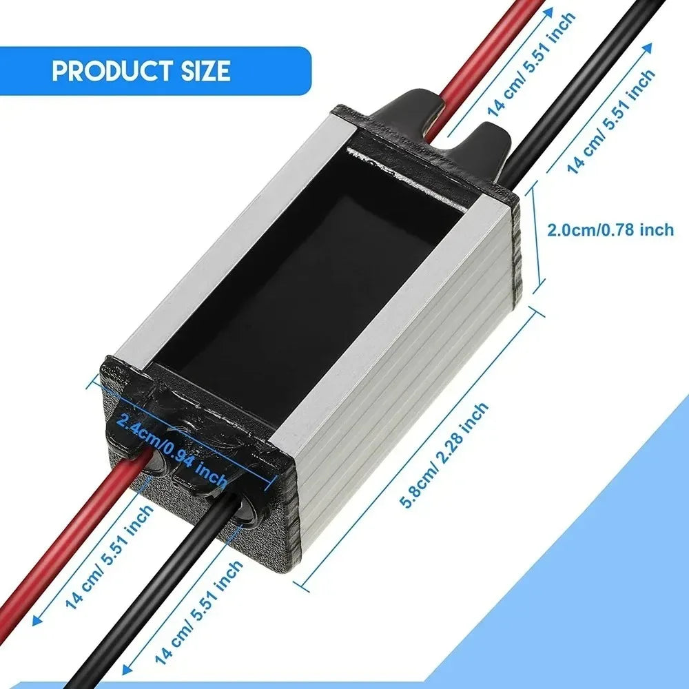 24V to 12V 2A-5A Power Buck Converter Voltage Transformer Waterproof Regulator Reducer Module Power Supply DC Buck Converter Oasis Select