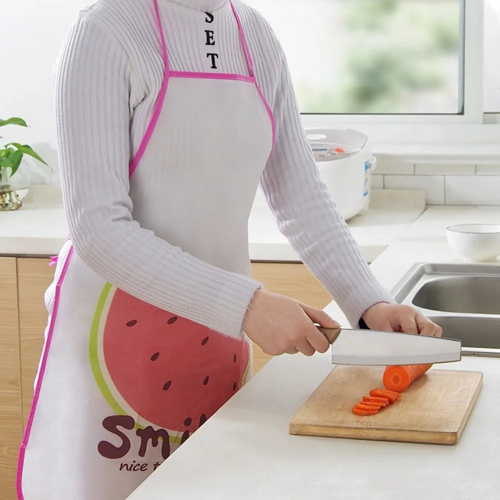 Cartoon Fruit Waterproof Sleeveless Apron – Men & Women