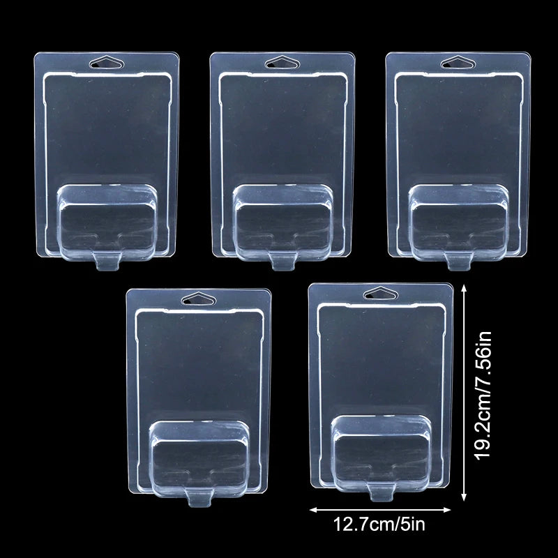 5Pcs Transparent Display Case Pinwheel Car Protective Case Boulevard Fleet Model Cardboard Collection Oasis Select Ordinary truck