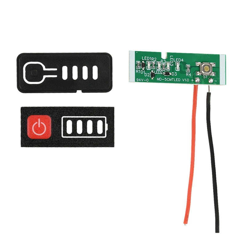 5S 18V 21V Electric Drill Screwdriver Battery Capacity Indicator LED Display 18650 Batteries For Makita Lithium Battery Display Oasis Select