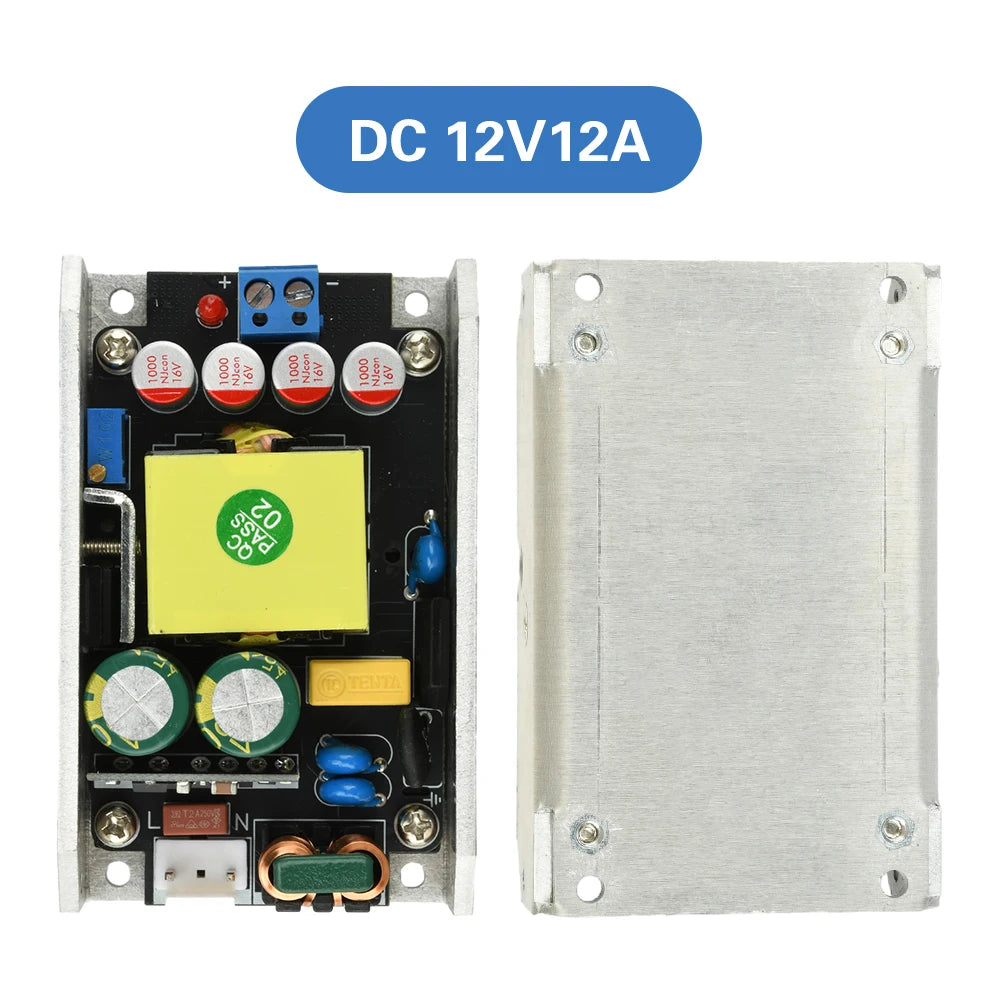 Compact GaN Power Supply Board AC 170-265V to DC 24V 6A / 12V 12A 150W High-Power Switching Power Supply Module Oasis Select 12V