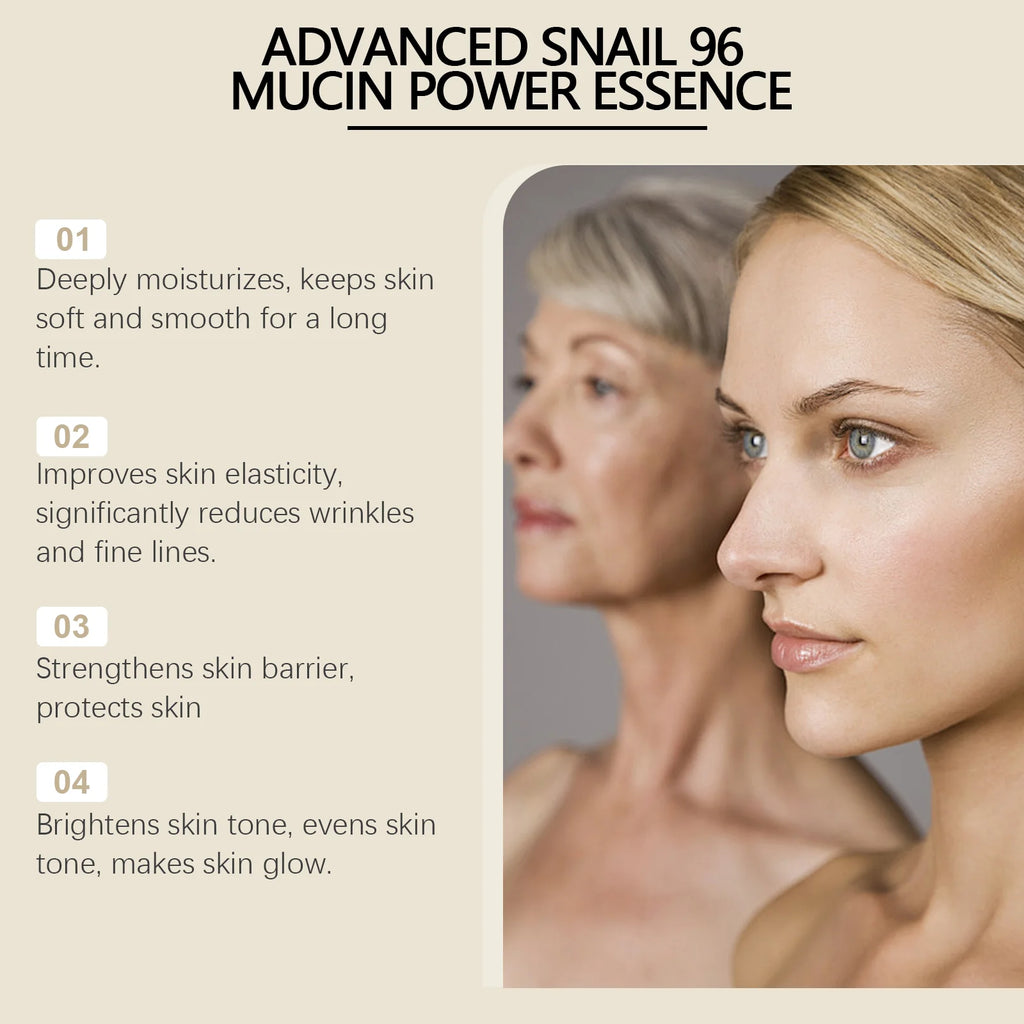 Snail Mucin 96% Face Serum – Firm, Hydrate & Fade Fine Lines Face Serum Oasis Select