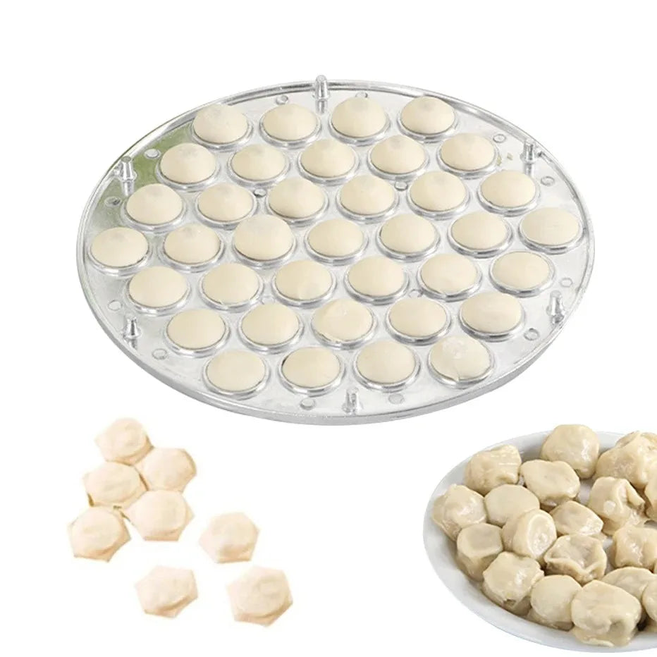 Dumpling Moulds 37 Holes Kitchen Dough Press Ravioli Making Mould Dumpling Skin Artifact Mold DIY Batch Production Pasta Oasis Select