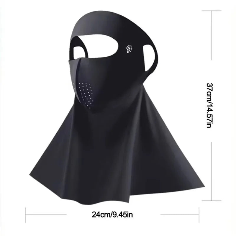 1-10PCS 3D Ice Silk Sun Face Mask Women UV Protection Cooling Breathable Dustproof Balaclava for Outdoor Sports Cycling Oasis Select