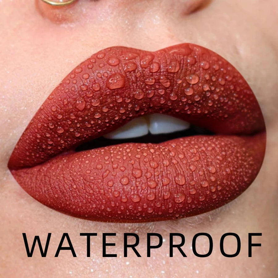MCD 19-Color Matte Liquid Lipstick – Waterproof Long-Lasting