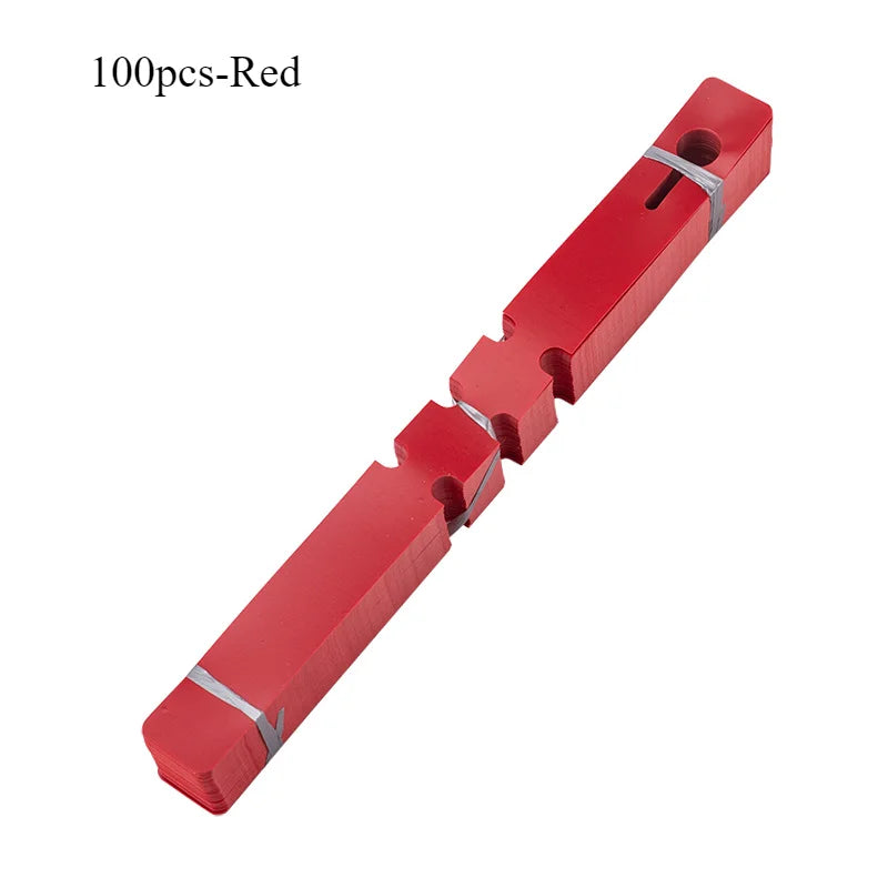 Waterproof plant tag Plastic plant Hanging tag Gardening plant tag tool plant labels garden sign planters for outdoor plants Oasis Select 100pcs-Red