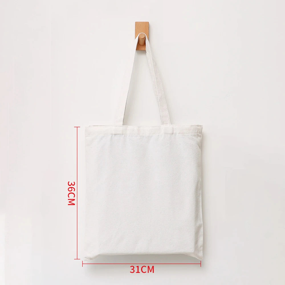 Large Capacity Folding Canvas Bag Reusable Shopping Bag Unisex Eco-friendly Tote Bags DIY Shoulder Bag Grocery Handbag Oasis Select