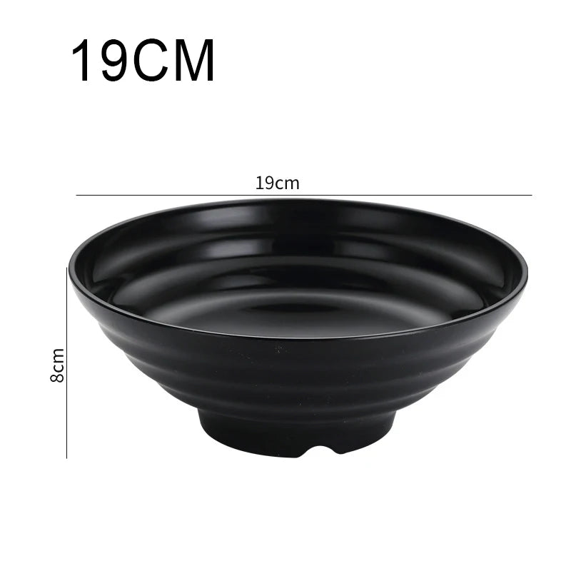 Thickened Plastic Ramen Bowl – Anti-Slip Noodle & Salad Bowl Plastic Ramen Bowl Oasis Select 19cm
