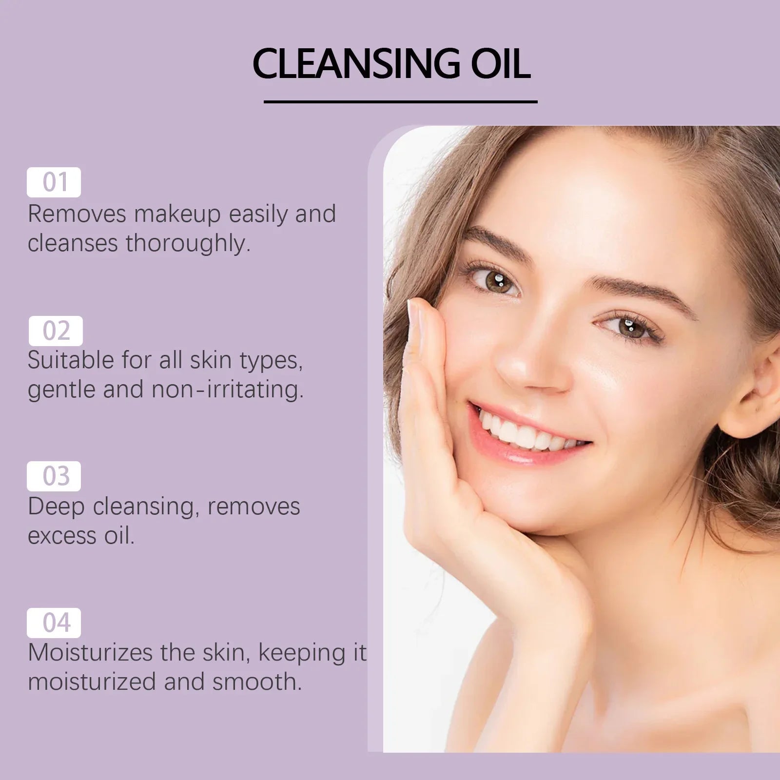 Grape Seed Cleansing Oil Makeup Remover – Sensitive Skin Facial Cleansing Oil Oasis Select