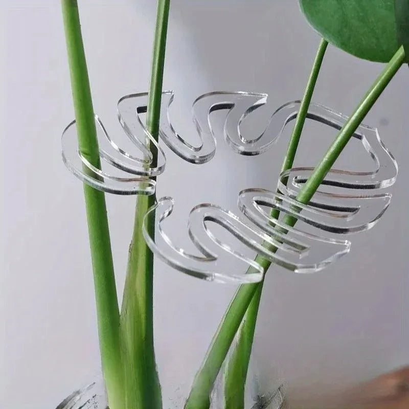 Monstera Shaped Plant Support Easy Installation Decorative Plant Stand Leaf Shape Plants Pole Sturdy Alloy Support Pile Garden Oasis Select