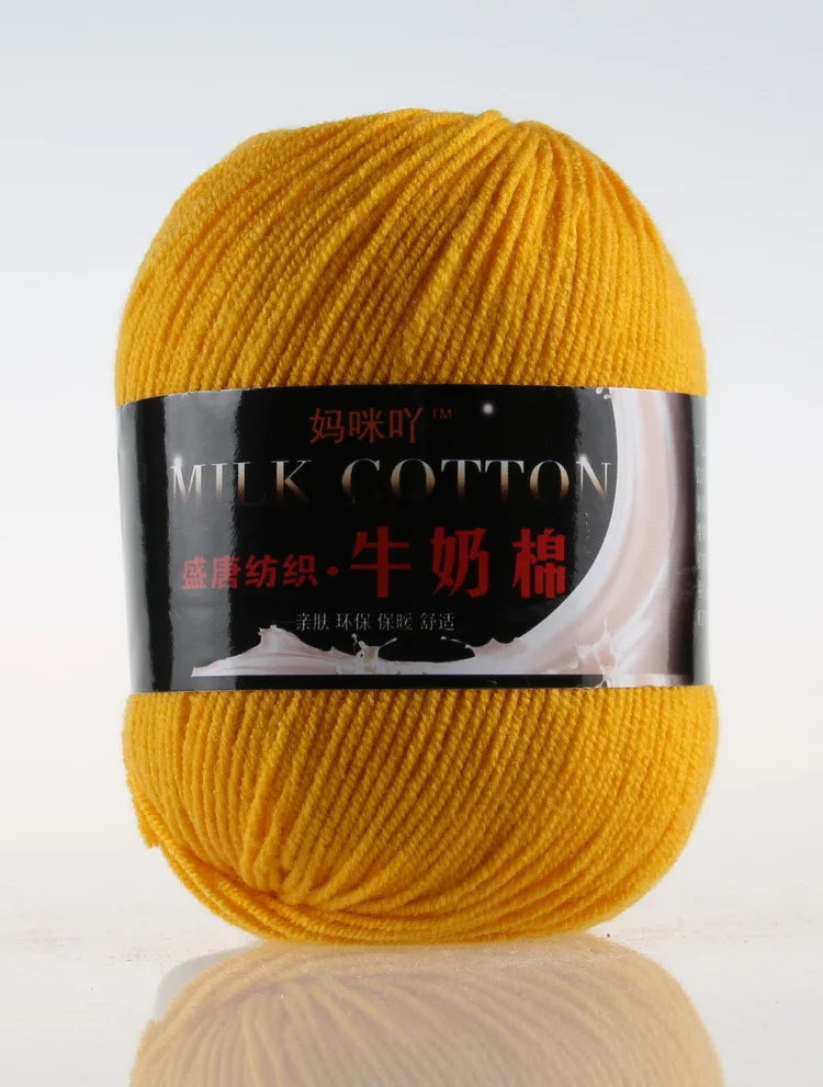 DIY Three Strands Graded Section Dyed Wool Medium Fine Cotton Thread