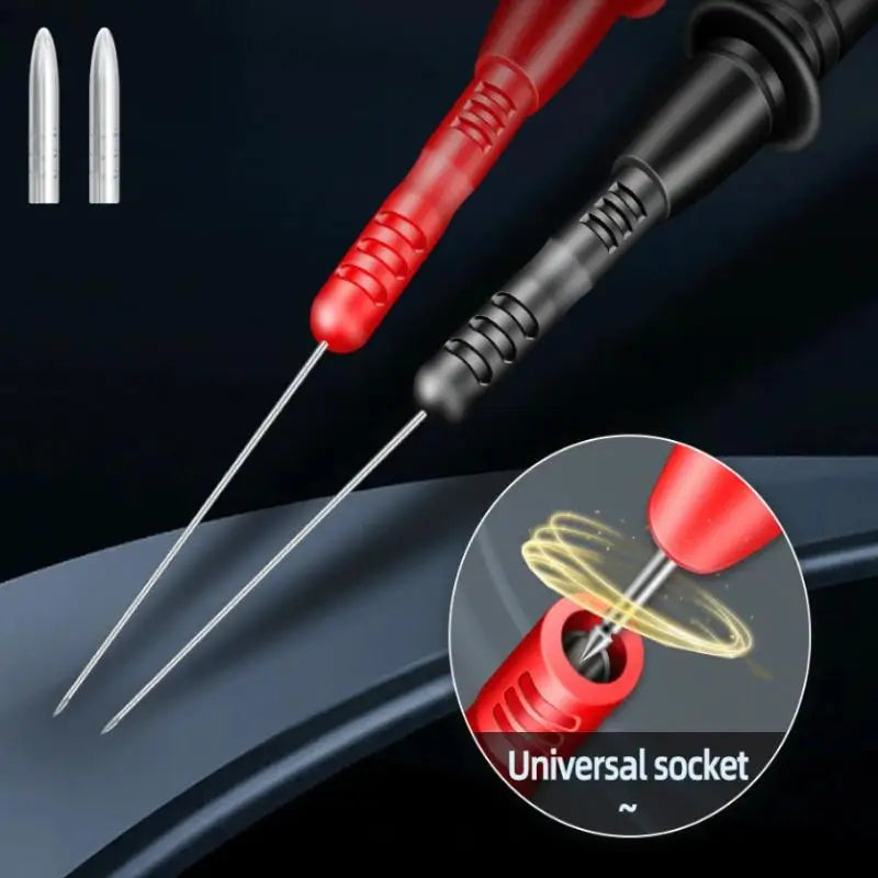 T2003 Pen Extension Needle Tip 1 Pair Probe Tip Test Fine Tip 1000V/10A Bendable Probe Detachable Accessories Tester Tool Oasis Select