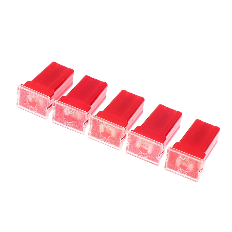 5pc Mini Square Fuse Set, 20A to 60A Size Range, Automotive Fuses with Plastic Storage Box Oasis Select 50A