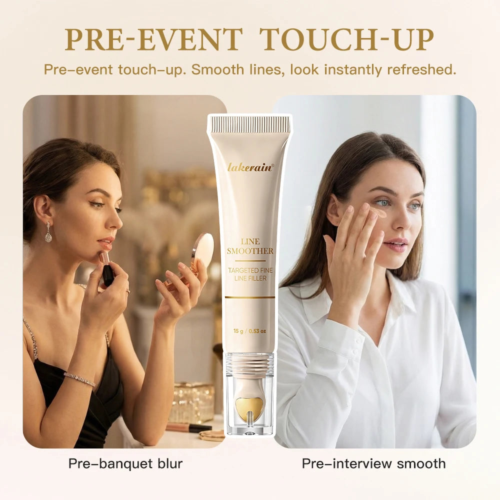 Line Smoother Targeted Fine Line Blurring Primer Wrinkles & Pores Subtly Tinted With Vitamin C & Niacinamide Korean Makeup Oasis Select