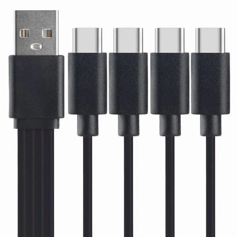 1Pcs 4 in 1 Data Cable Fast Charging 1 to 4 Type-C USB Flash Charging Mobile Phone Accessories All Phone Users Hot Sale New 2026 Oasis Select