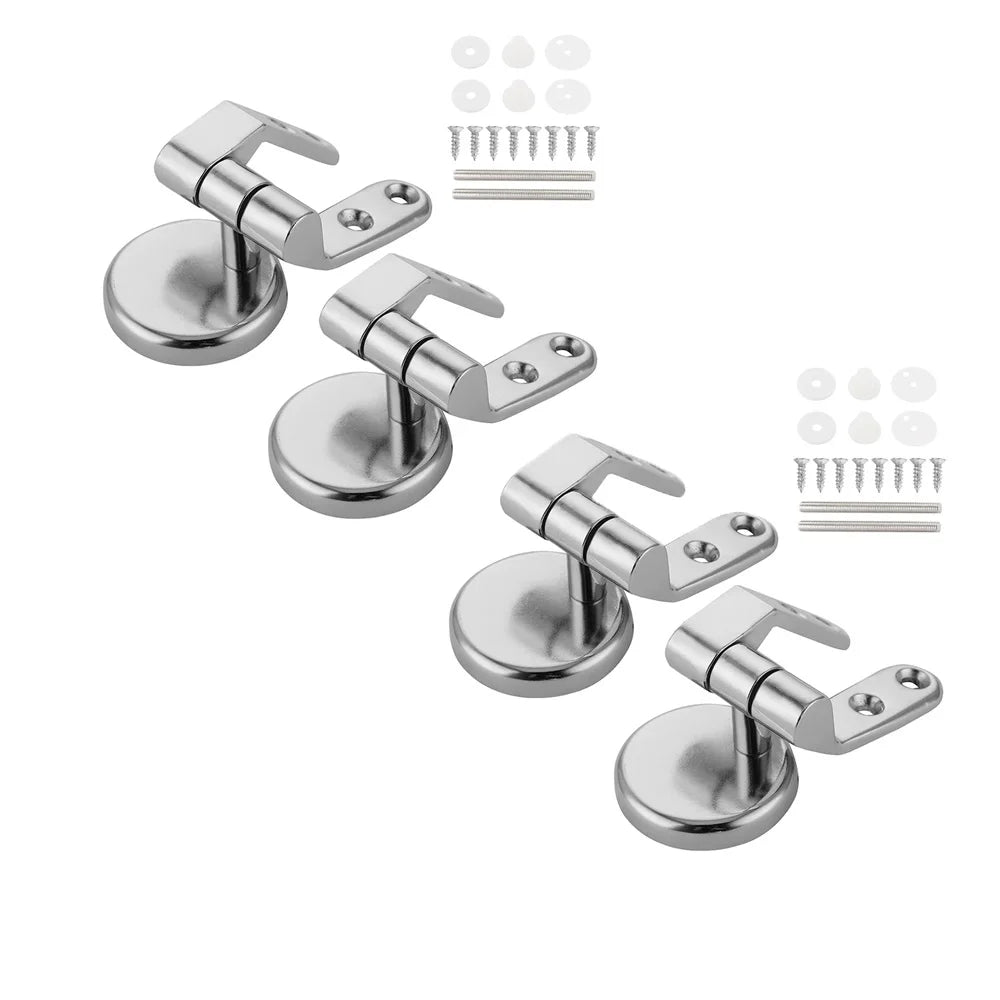 2/4pcs Toilet Seat Hinges Universal Seat Top Fix Hinge Stainless Steel Replacement Toilet Seat Parts Mounting Connector Attachme Oasis Select 4pcs