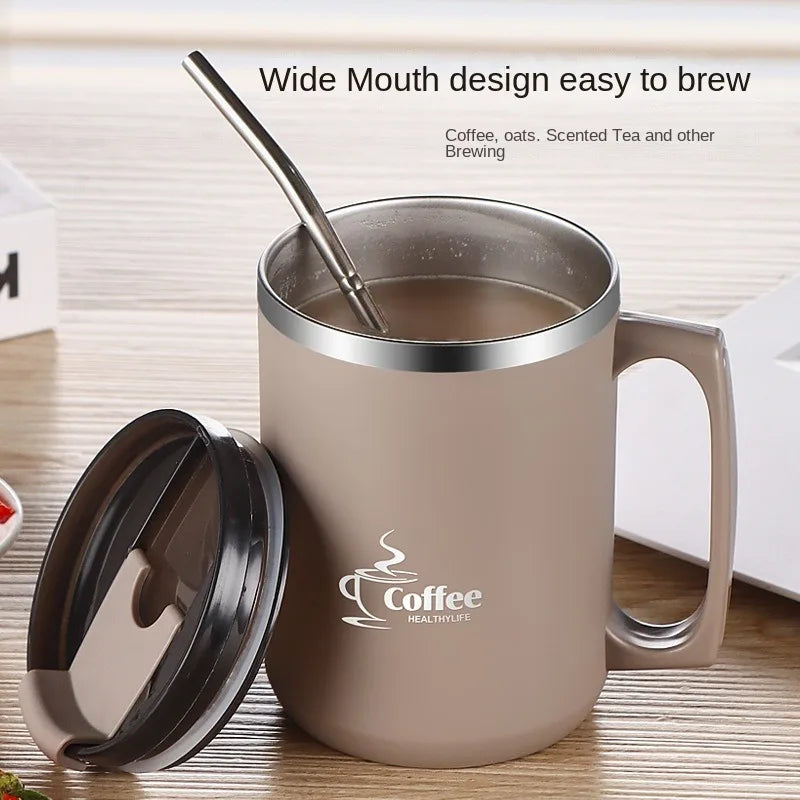 Premium 304 Stainless Steel Tumbler with Straw, Leak-Proof&Portable, for Coffee Water Juice,Home School Office Use,Hot Sale 2026 Oasis Select
