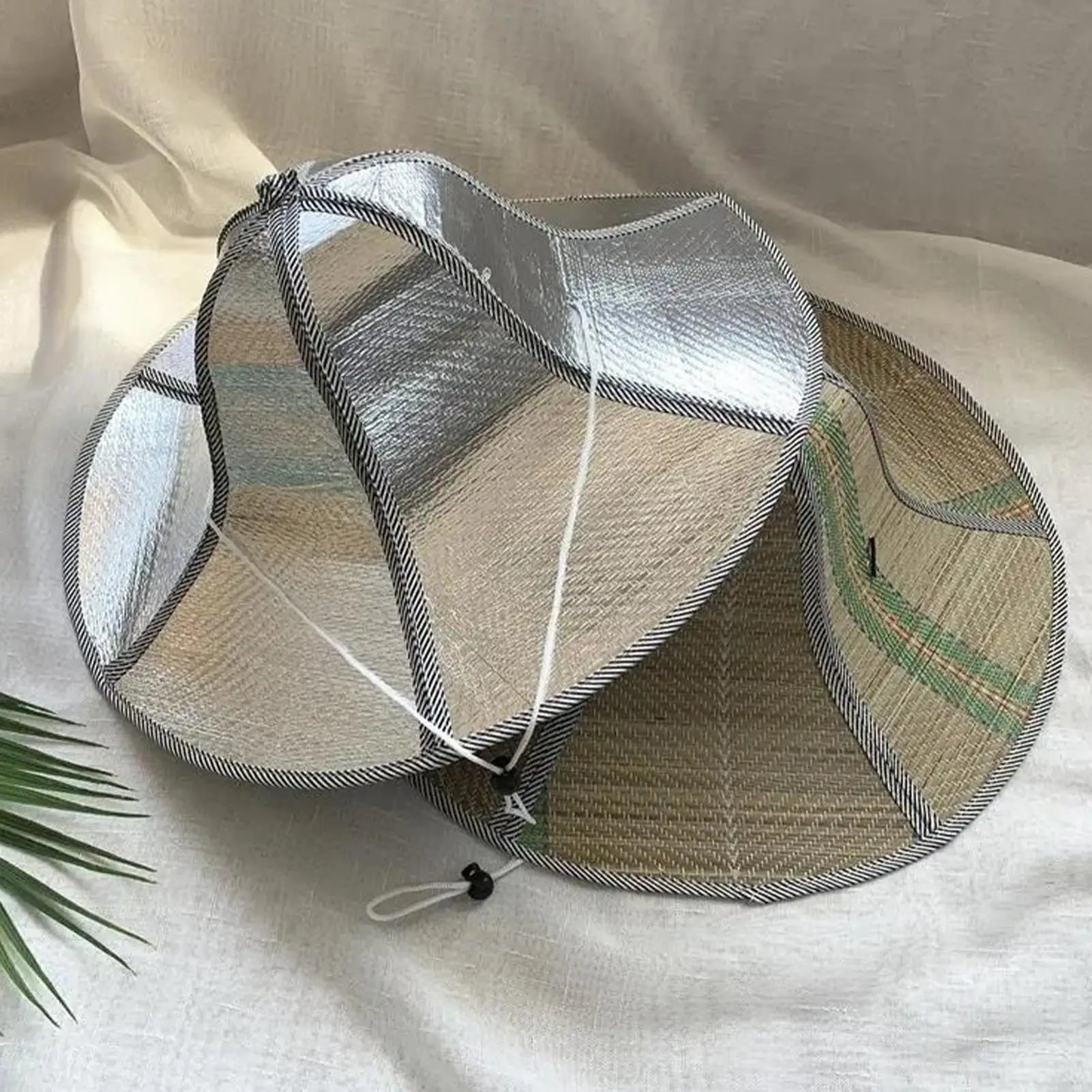 Straw Hat Large Brim Foldable Soft Sun Hat Summer Beach Cap Fisherman's Cap Outdoors Fishing Sun Protection for Women Men Oasis Select
