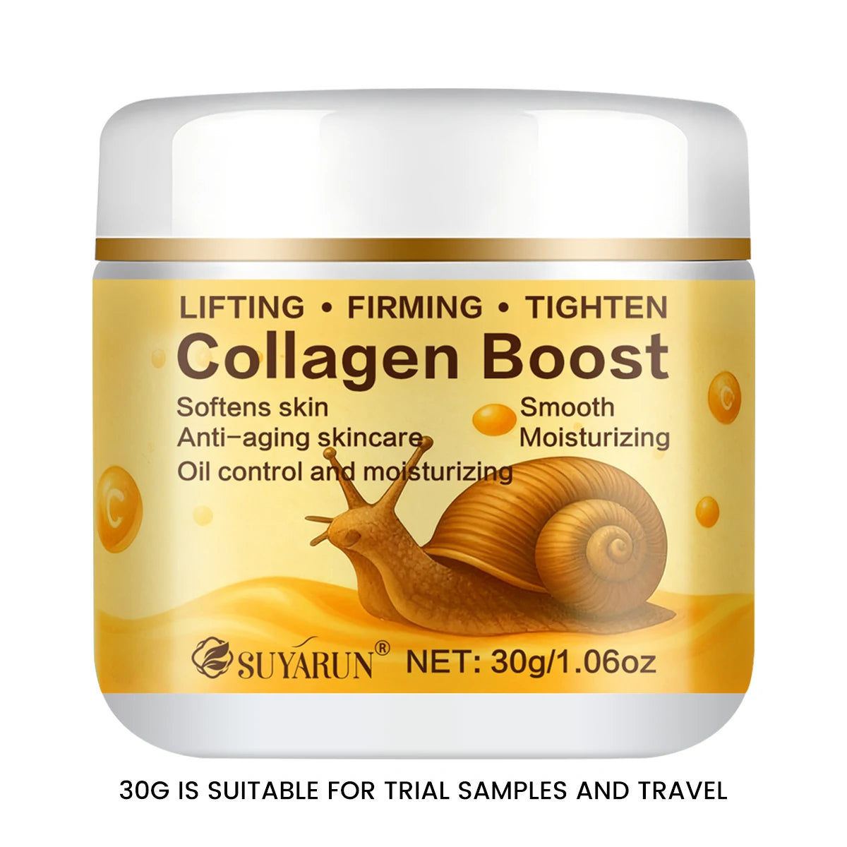 SUYARUN Collagen Boost Cream – Snail & Retinol Moisturizer Face Moisturizer Cream Oasis Select 30g