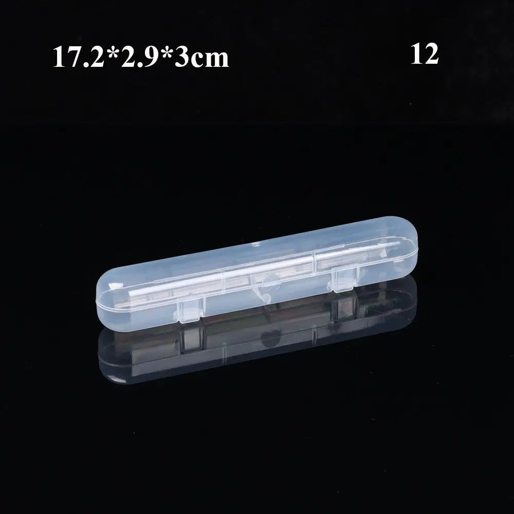 8Styles Plastic Storage Box Small Square Clear Black Box For Jewelry Diamond Embroidery Craft Bead Pill Home Storage Supply Oasis Select Type12