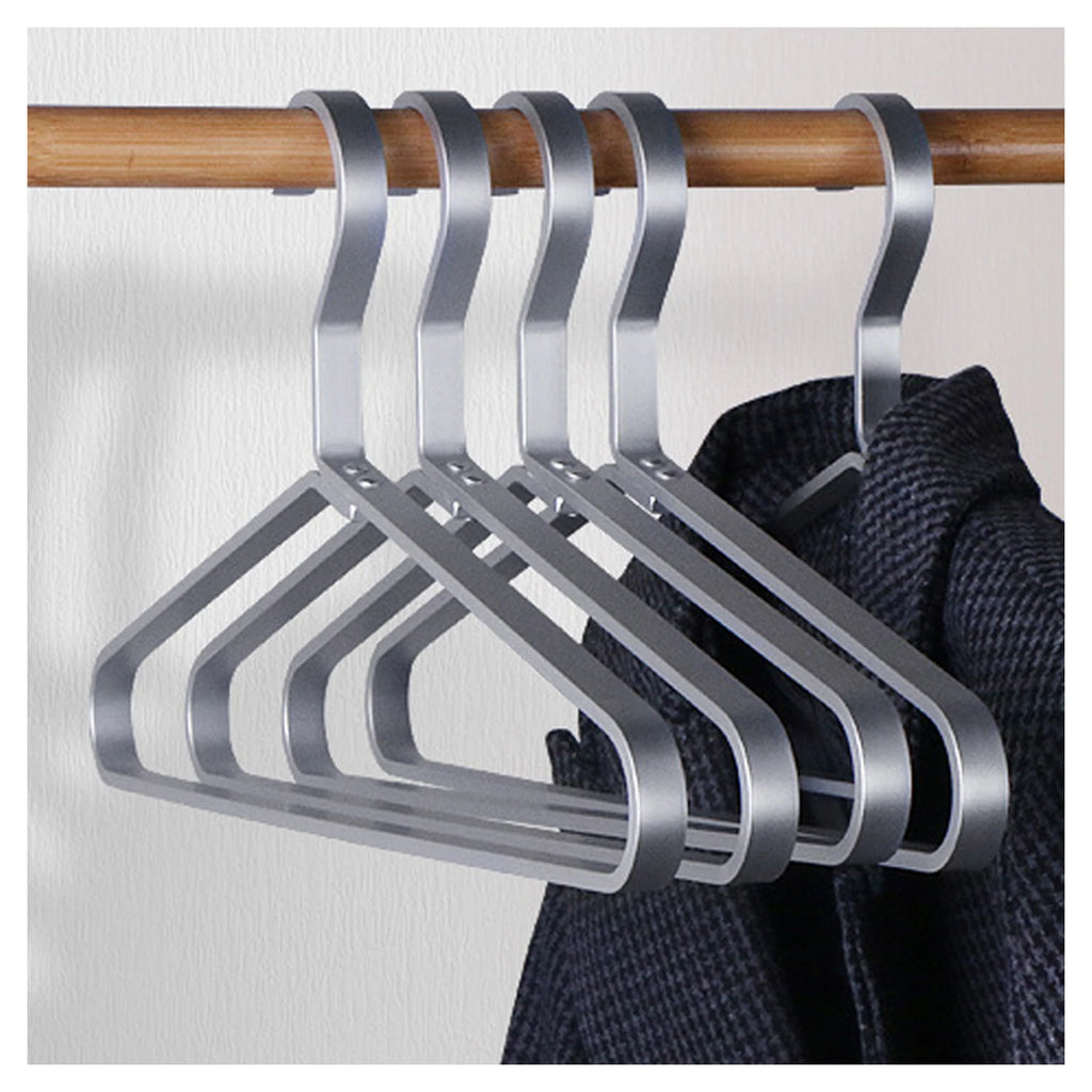 5-Pack Heavy-Duty Aluminum Alloy Coat Hangers | Clothes Rack