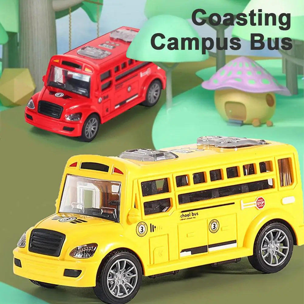 Inertia School Bus Toy with Openable Doors | Kids' Model