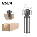 Grooving Curved Line Molding Double Arc Round Bottom Wood Router Bit 1/2 Inch Shank Milling Cutter For Trimmer Engraving Machine Oasis Select 0.5inx11.11mm