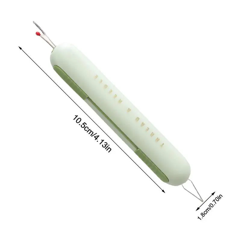Needle Threader Seam Ripper 2-in-1 Manual Threader Stitching Remover Household Sewing Accessories Double End Design Needle Work Oasis Select