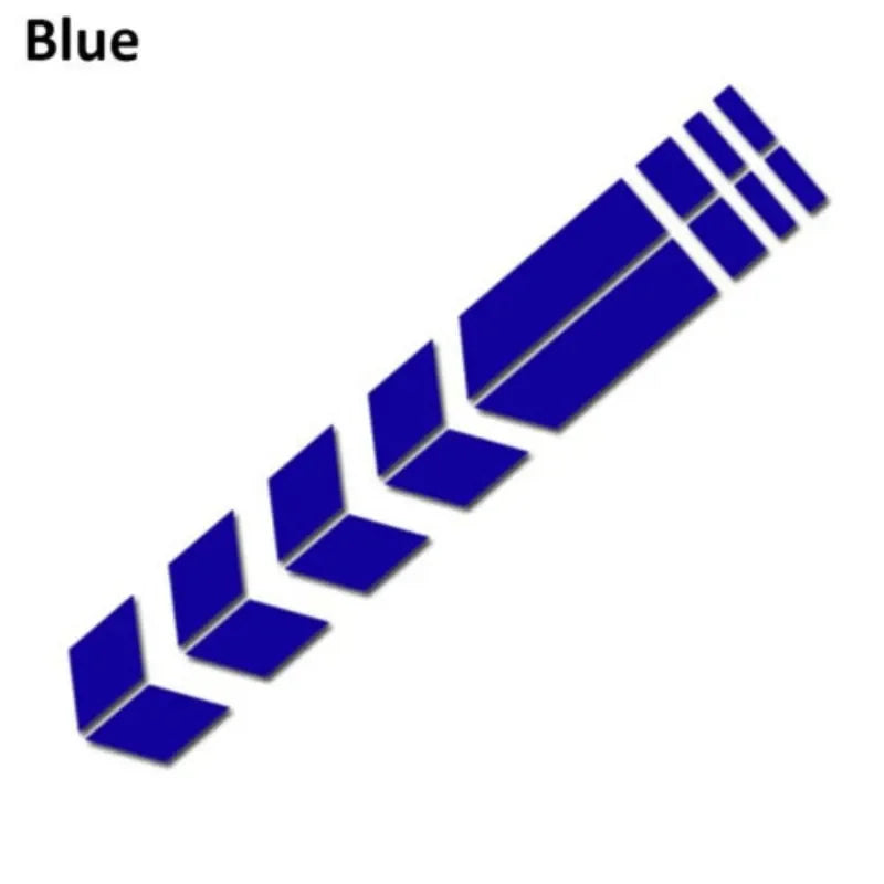 1/2/3set Universal Motorcycle Sticker With Arrows Flash Paste Waterproof Oil Resistant Reflective Sticker Motorcycle Tape Oasis Select blue