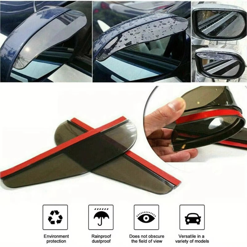 1/2/3/4Pairs Rear View Side Mirror Rain Board Eyebrow Guard Sun Visor Shade Shield Car Exterior Accessories Car Styling Oasis Select