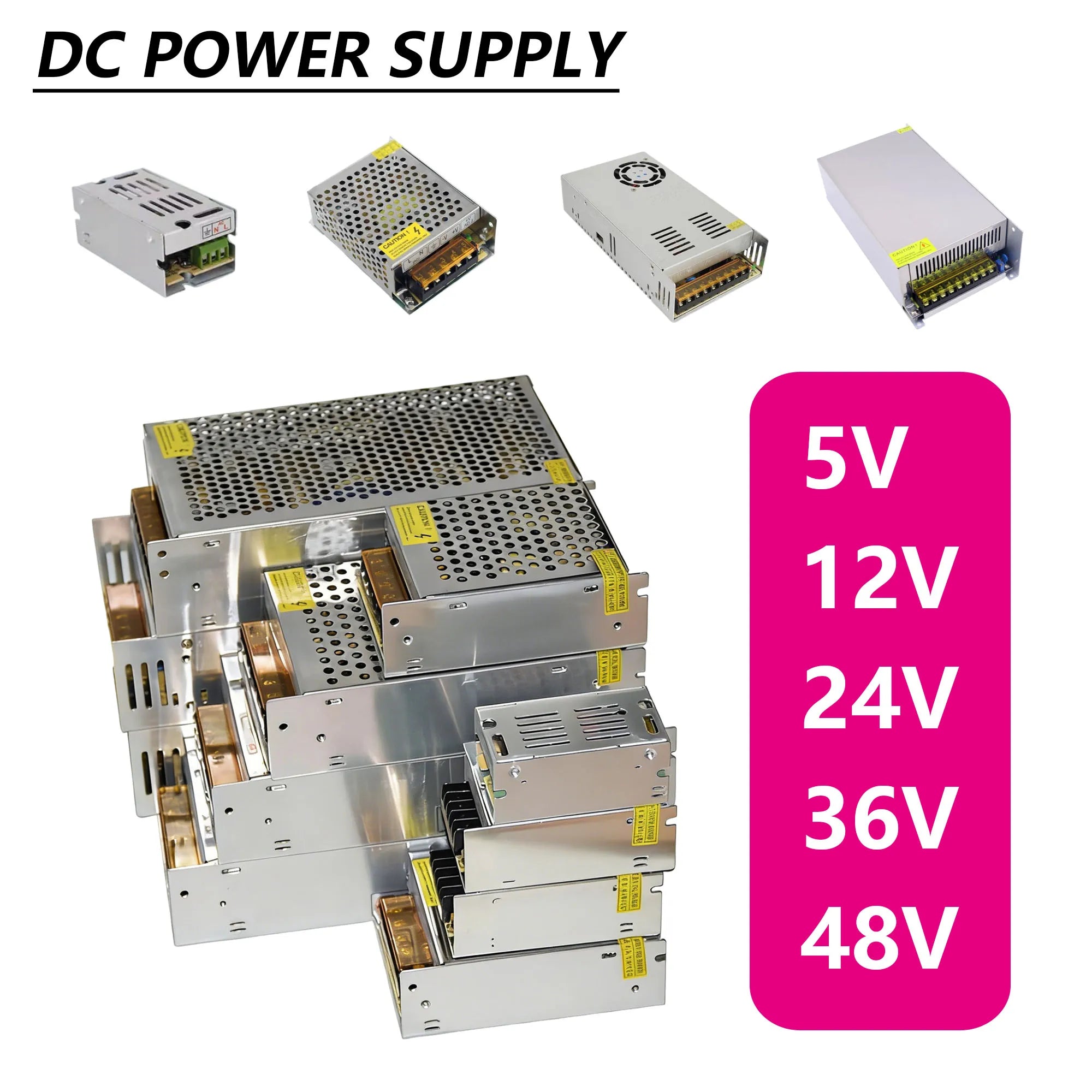 Powersupply DC 12V 5V 24V 36V 48V Power Source AC 220 110 V TO DC 5 12 24 36 48 V Power Supply For Router LED Strip CCTV Oasis Select 48V 10A