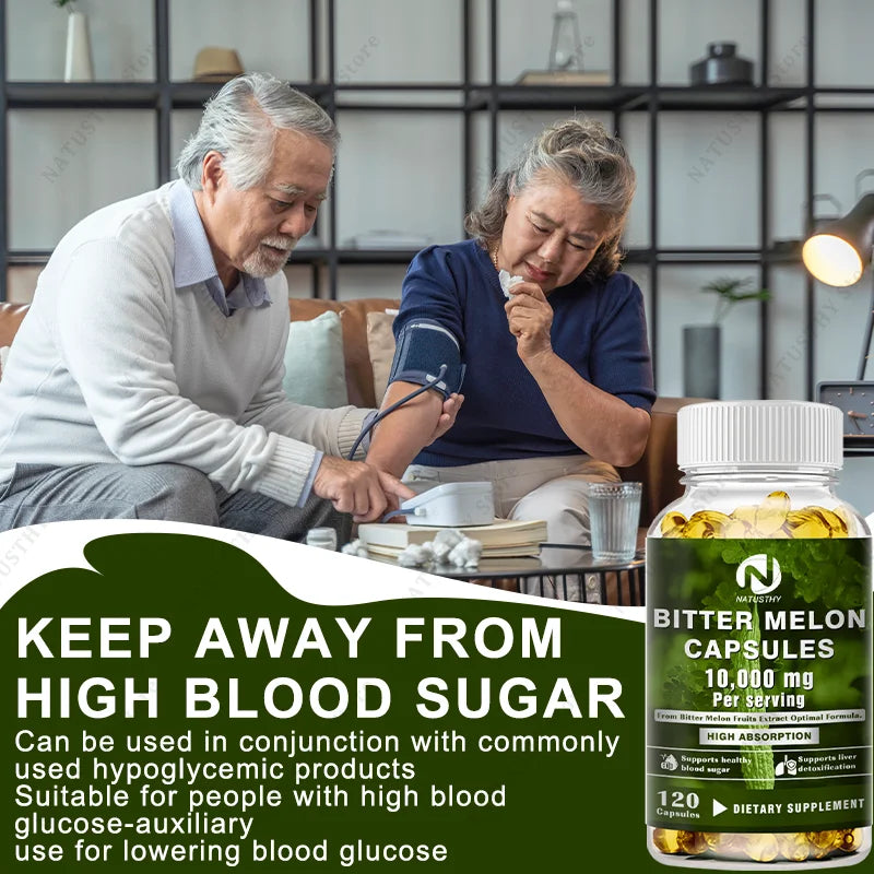 Bitter Melon Capsules 25:1 Extract | 120 Veggie Caps 10,000mg Herbal Supplement Oasis Select
