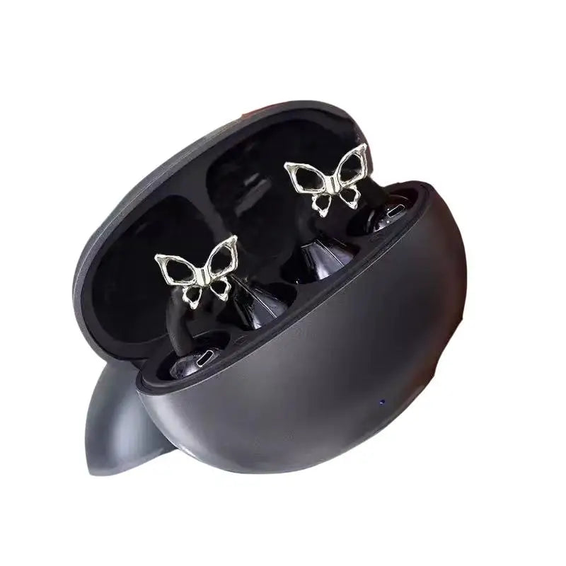 Sparkly Rhinestone Zircon Butterfly Earbud Accessory 1Pc Glitter Bling Decor for Wireless Earbuds Prom Party Outfit Accessory Oasis Select