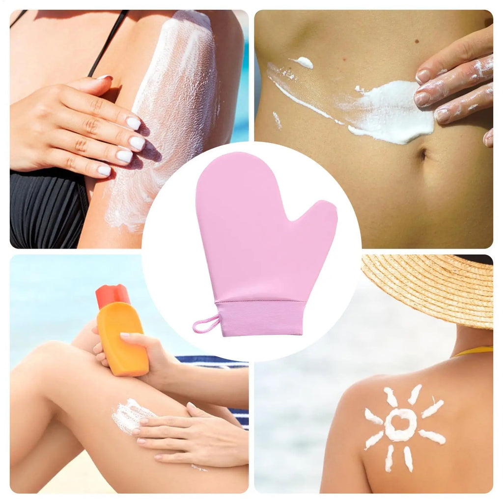 Tan Mitt Body Lotion Glove Self Tanning Mitt Double Sided Prevents Sticky Hands Applicator Portable Quick Dry Lotion Gloves Oasis Select