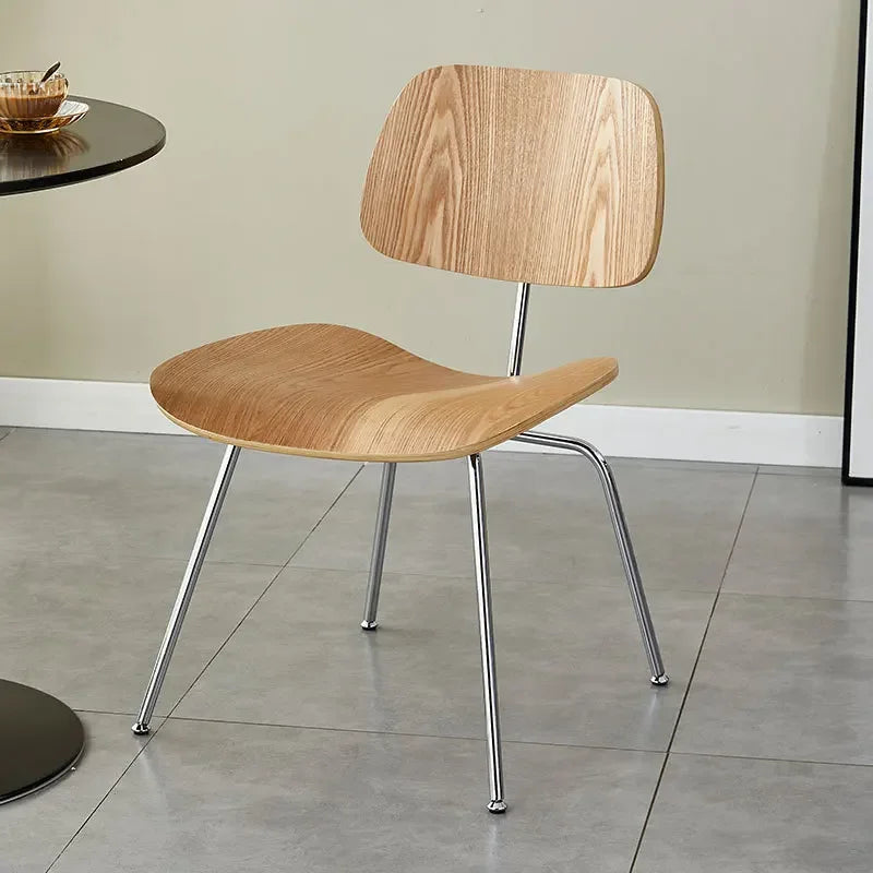 Nordic industrial style ant chair wrought iron light luxury meeting room back chair study livingdining chair Durable Oasis Select