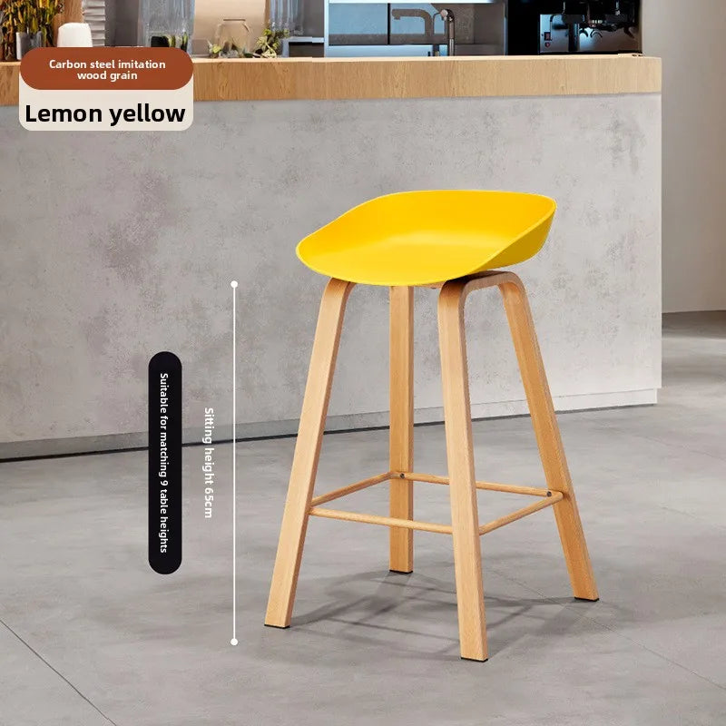 Nordic Bar Chair Modern Simple Wrought Iron Fashion Creative