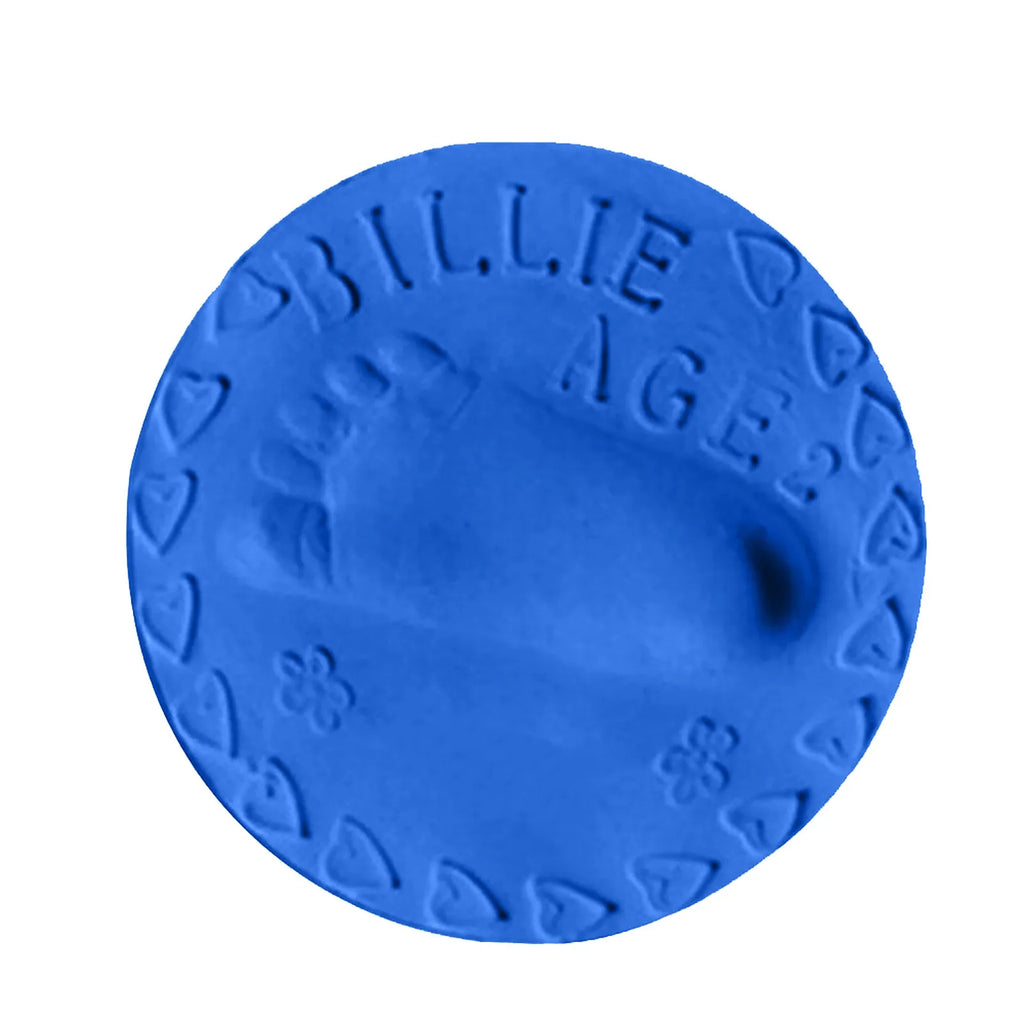 Baby Care Air Drying Soft Clay Baby Handprint Footprint Imprint Kit Casting Parent-child Hand Inkpad Fingerprint Oasis Select Blue