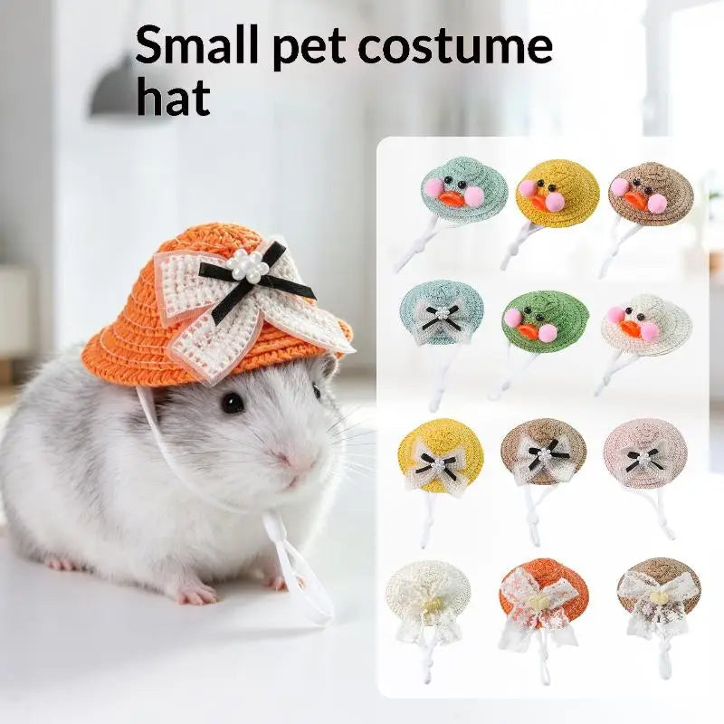 Cute Crochet Hat for Hamster, Guinea Pig & Small Pets