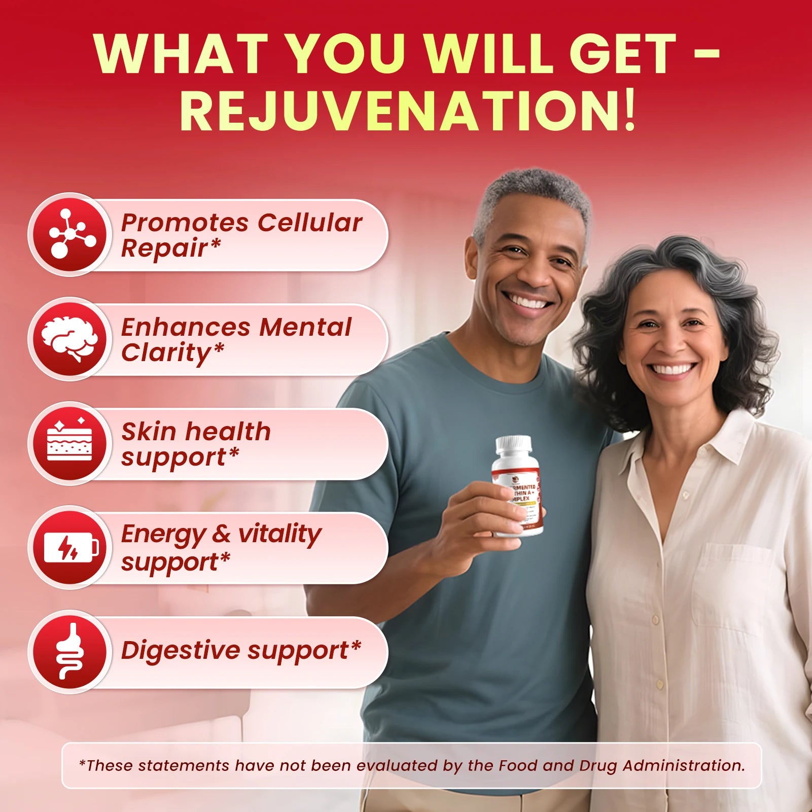 Lukaree Pre-fermentation Urolithin A+Complex Blend Promotes Cellular Repair Enhances Mental Clarity,Digestive Health Support Oasis Select
