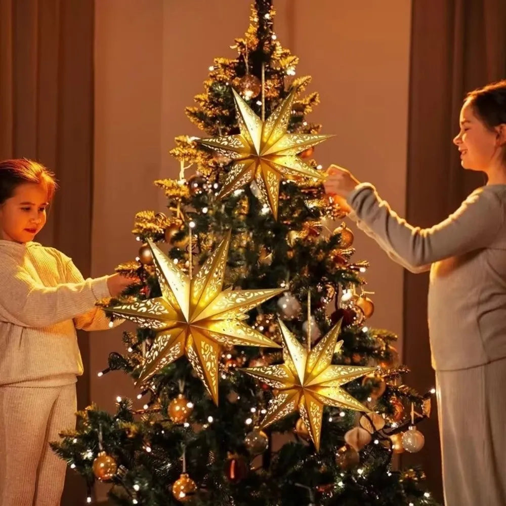45cm Hollow Star Paper Christmas Lantern Hanging Light Cover