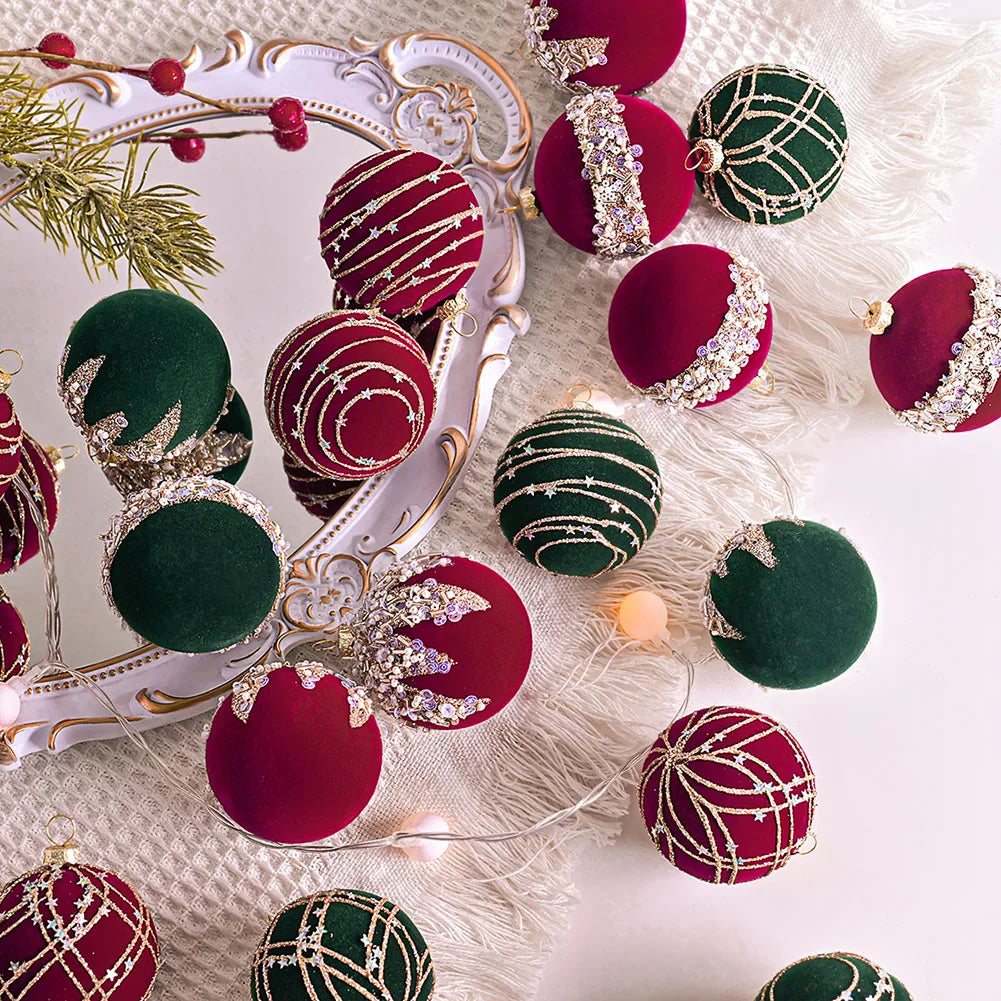 Ornaments For Christmas Christmas Party Decor Set Of Christmas Balls Set Of 12 Christmas Balls Wreath Making Supplies Oasis Select